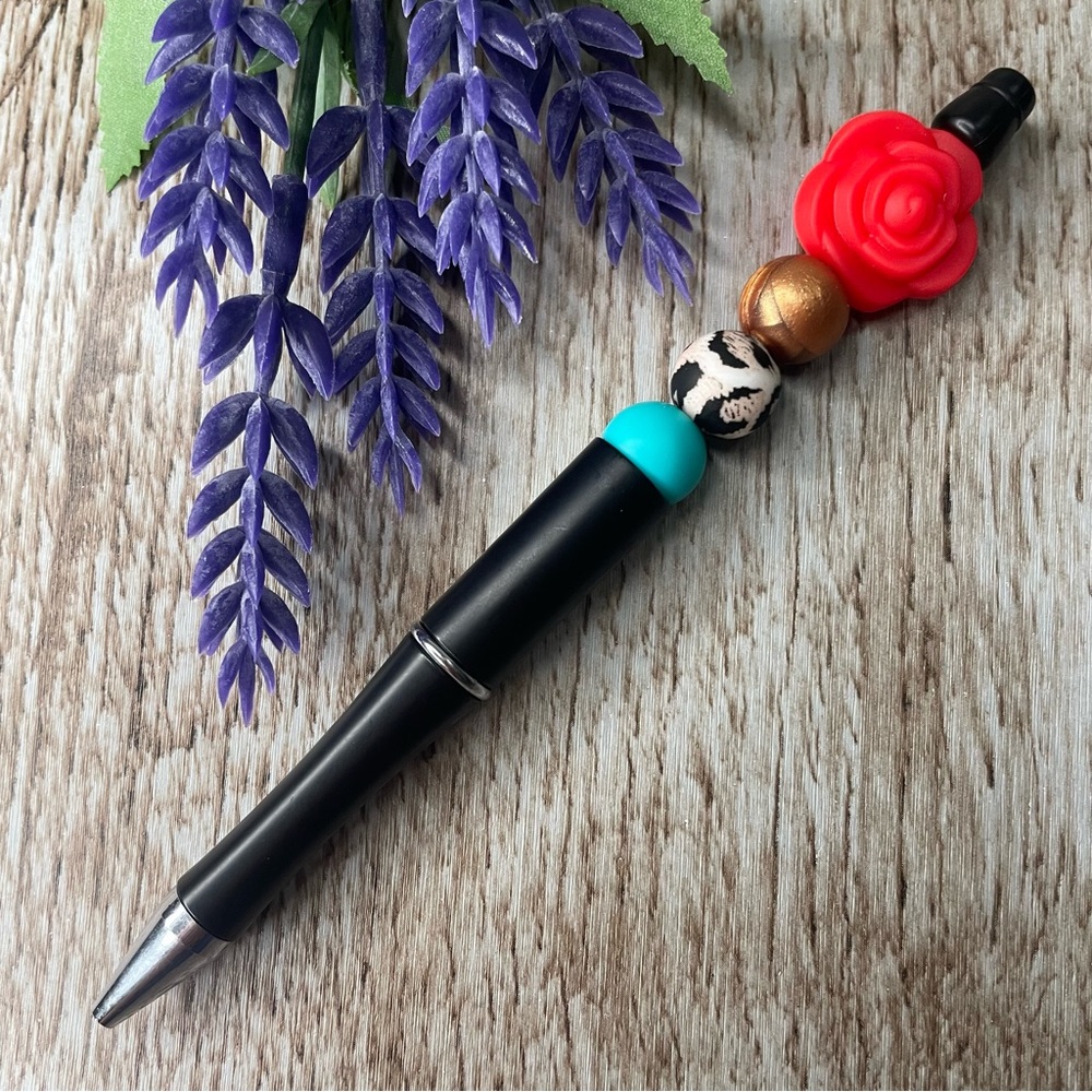 Writing Pen Beaded Silicone Gift Custom Handmade Office Supplies